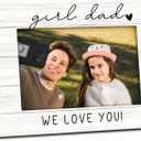 Girl Dad Picture Frame 4x6, Daddy Wooden Picture Frame, Daddy Fathers Day Christmas Birthday Gifts from Daughter Kids, Girl Dad We Love You Decorative Photo Frames for Table Desk Decor