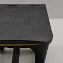 Amoise Folding 2-Step Stool, Non-Slip Portable Footstool 8'' & 17'' Dual Heights, Holds 300 lbs, Portable Footstool for Kitchen Home Toilet Bedroom Office Bathroom RV(Black)