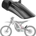 Carbon Fiber Rear Guard - PSLER Motorcycle Wheel Rear Mudguard Mud Guard for Light Bee X/S and Segway X160 / X260 Electric Dirt Bike Patrs, Carbon Fiber Color, ABS Plastics