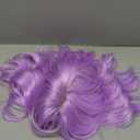 Purple Wig with Bangs Short Light Purple Wigs for Women, Lavender Purple Bob Wavy Wig Synthetic Cosplay Wigs for Party Halloween Party. Size: 13