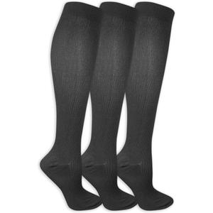 Dr. Scholl's womens Graduated Compression Knee High Socks - Comfort and Fatigue Relief - Mild 8-15 Mmhg, 3 Pairs