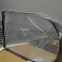 GLSLAND 26x38 Black Arched Bathroom Mirror - Aluminum Alloy Framed Wall- Matted Wall Mirrors for Bedroom, Entryway Mirrors for Wall (Round Edge-black)