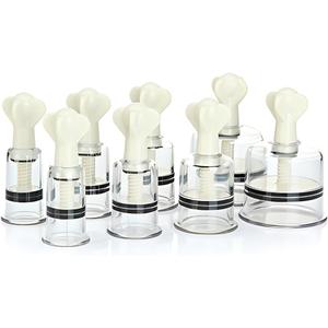 Wokyo 8 PCS Cupping Therapy Set with Magnetics, Professional Chinese Acupoint Cupping Kit Hand Twisting Rotational Vacuum Cupping Set for Cellulite Reduction and Muscle Fatigue Pain Relief at Home