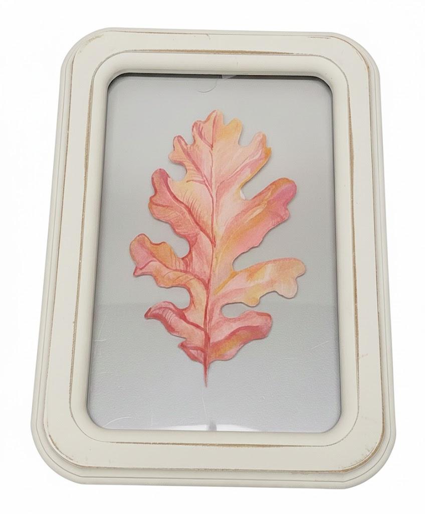 HH 11.8in Clear Wall Sign Leaf Red