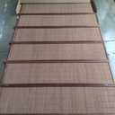 6 Panel Room Divider and Folding Screen Room Divider,Bamboo Room Divider for Room Separation,67" H x 92.1" W