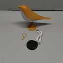 Small Bird Table Lamp, 2600 mAh Cordless Desk Lamp, Touch Night Light with 3 Color, Small Lamps, Rechargeable Bedside Night Light, Hummingbird Lamps for Bedroom Nightstand Bedside Table (Brown)