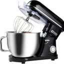 Kitchen in the box Stand Mixer, 900W 8.5QT Kitchen Electric Mixer, 6-Speed Large Capacity Food Mixer for Home Cooks with Egg Whisk, Dough Hook & Flat Beater (Black)