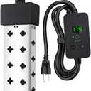 Immersion Water Heater 1800W, Portable Submersible, Real Time Temp Display, Thermostat Temp Control, Dry Burn Protection, Heating for Buckets Bathtubs Hot Tubs Above Ground and Inflatable Pools