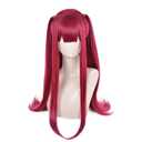 Anime Long Straight Grape Red Wig Halloween Cosplay Costume Wig (SY-85)