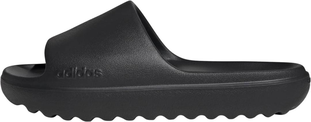 adidas Unisex Adult Adilette Lumia Slides (9 Women/8 Men, Black/Black/Black)