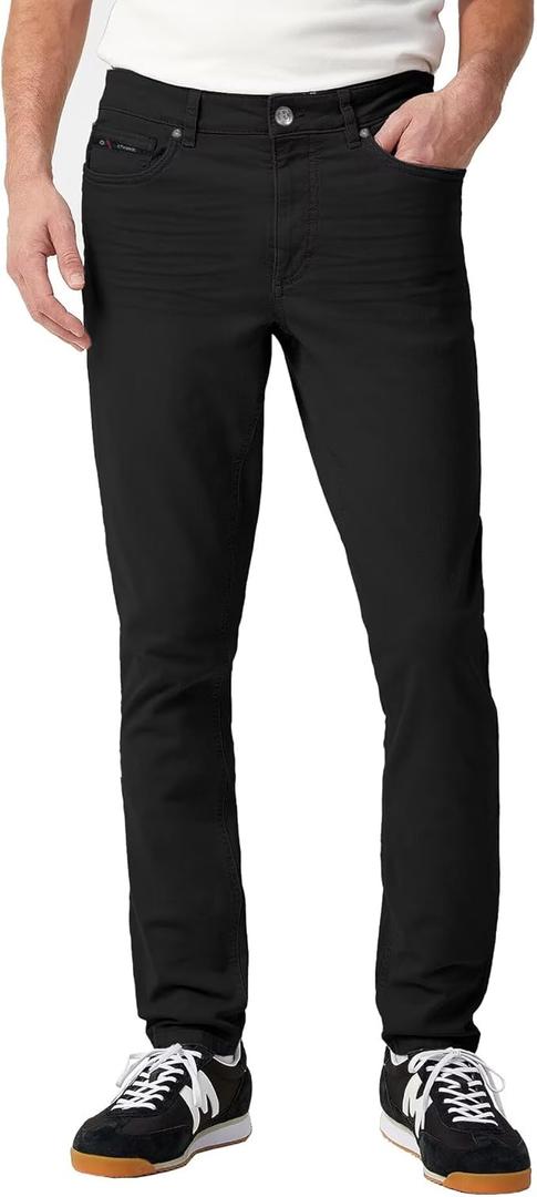 ETHANOL Men's Slim-Fit Comfort Stretch with 5 Pocket Design Straight Pants
 34x32