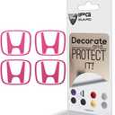 IPG Compatible with Crosstour Accord Element CRV CRZ Ridgeline Odyssey Pilot Logo Center Cap Overlay Wheel Tire Decals Stickers (Logo: 2.25" / Center Cap:2.75")(4 Units) (Gloss Pink)