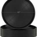 Eccliy 10 Packs 23 Inch Plastic Large Plant Saucers Heavy Duty Planter Trays Jumbo Flower Pot Saucers Plastic Water Trays for Indoors and Outdoors