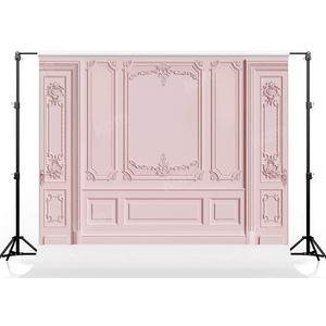 Kate 7×5ft Light Pink Empty Room Photo Backdrop Classic Interior Wedding Photography Background Photo Studio Props for Photographers
