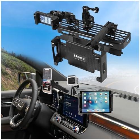 2023 2024 2025 Canyon Colorado 3-in-1 Dash Phone Mount Phone Holder for 2023 2024 2025 Canyon Colorado Metal Dash Platform Go P ro Phone Tablet Mount 2024 G MC Canyon Chev y Colorado Cell Phone Holder