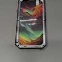 Lunivop Compatible with iPhone 15 Pro max Case Heavy Duty Protection Dustproof Built in Screen Protector Rugged Stand 360 Full Body Military Grade Metal Bumper Phone Cases (Silver 2023)