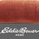 Eddie Bauer - Throw Blanket, Ultra-Soft Sherpa & Reversible Bedding for Year Round Comfort, Throw Blanket for Couch or Bed (Textured Solid Orange, 50" x 60")