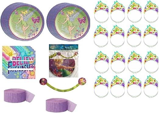 MHkdsai 120 Pcs Fairy Party Supplies 7 Inch 6 styles Fairy Plates Disposable Plates Fairy Party Decorations for Birthday Party Favors, Pack of 2