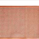 New Star Foodservice 54521 Commercial Grade Grease Resistant Anti-Fatigue Rubber Floor Mat, 36" x 60", Red