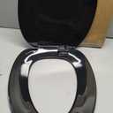 Centoco Toilet Seat Elongated, Residential, Top Mount Plastic Hinge, Black