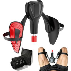 Thigh Trainer with Resistance Band, Adjustable Inner Thigh Exerciser 2277 lbs, Hip & Leg Workout Equipment for Home Strength Training, Pelvic Floor Support for Men & Women