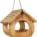 BalterFF Bird Feeders for Outdoors,Wooden Unique Seed Sunflower Food Feeder Blue Cardinal Finch Backyard Platform Balcony Gazebo Tree Fence Wall Mount Effortless Holder Automatic Buddy