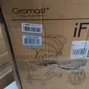 Gromast Gravity Folding Baby Stroller - Portable Travel Toddler Stroller w/Adjustable Backrest, Canopy & Cup Holder, Lightweight and UV Protected, One-Hand Automatic Folding - Black