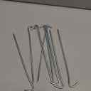 AAGUT Tent Stakes Heavy Duty Metal 9 Inch, 8 Pack Rust-Resistant Galvanized Steel Camping Stake Garden Edging Fence Hooks Yard Tent Pegs for Inflatable, Tarp, Outdoor Christmas Decorations