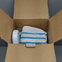 NEWBULIG Steam Mop for Hardwood/Tile/Carpet, Lightweight Steamer Cleaner for Floor Cleaning, 16.4 FT Cord and 2 Washable Pads (43.31"*7.87"*11.1", White and Green)