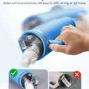 Tumbler Adapter for Stanley, Lid Adapter Compatible with Flavor Cartridges, Fits Stanley Quencher 30oz & 20oz H2.0 FlowState Tumblers, Leak Proof Lid Replacement (Azure)