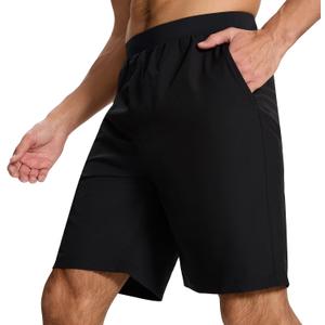 Men's Running Athletic Workout Gym Shorts Lightweight Quick Dry for Men Active with Hidden Zip Pocket (Medium, Black) Men's Running Athletic Workout Gym Shorts Lightweight Quick Dry for Men Active with Hidden Zip Pocket (Medium, Black)