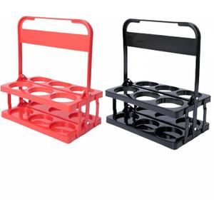 zeclive 2PCS 6 Cup Reusable Drink Carrier with Handle for Delivery for Drinks, Car, Cup Carriers for Various Parties, Bar, Portable Cup/ Coffee Holder, Foldable Drinks Caddy with Tray