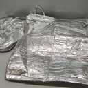 JenPen 2 Pcs Childrens Trash Can 100 Days of School Costume Silver Garbage Outfit with Hat for Kids Cosplay