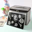 Die Cut Storage Box,Die Cut Storage Organizer,Fully-Padded Inside with Sturdy Construction, Magnetic Sheets for Dies Storage ,Scrapbooking Paper,Picture,Photo(no magnet sheet)