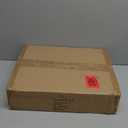 Gannyfer Record Player Stand  Minimalist Vinyl Record Storage Holds Up to 160 Albums, Mid-Century Record Holder Display Shelf with Wood Legs, Turntable Cabinet for Living Room, Bedroom (Brown)