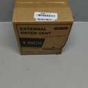 Hon&Guan Dryer Vent Cover Outside 4 Inch with Removable Mesh -304 Stainless Steel Wall Vent Exhaust Vent Cover Rubber Cushioned Non Return Flap (4in [Neck Size:3.90/Inner:3.81in])