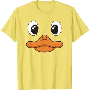 Duck Face Halloween Duck Costume Birthday Funny Duck Kids T-Shirt, XL