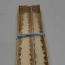 Creative Co-Op Unscented Tree Shaped Taper Candles, Eggnog Beige, Boxed Set Of 2 (10")