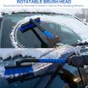 2 x 26" Snow Brush & Ice Scraper for Car Windshield and Window | 2 - in - 1 Winter Tool with Premium Bristles for Cars/SUVs/Trucks  Rotating Head, Heavy - Duty ABS | Ergonomic Foam Grip (FrostHug Blue)