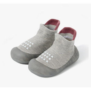 Baby Sock Shoes Baby Walking Shoes Infant Non-Slip Breathable Slippers with Soft Rubber Sole Baby Boys Girls Sneakers, 6-9 month