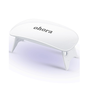ohora Care LED Lamp for Semi Cured Gel Nail Strips - 6W Max, 2 Timers (45s / 60s), Portable Lamp for Curing Gel Nail Art, For Gel Stickers and Strips Only