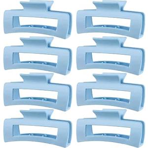 Yuxung 8 Pcs Large Acrylic Hair Claw Clips, Blue