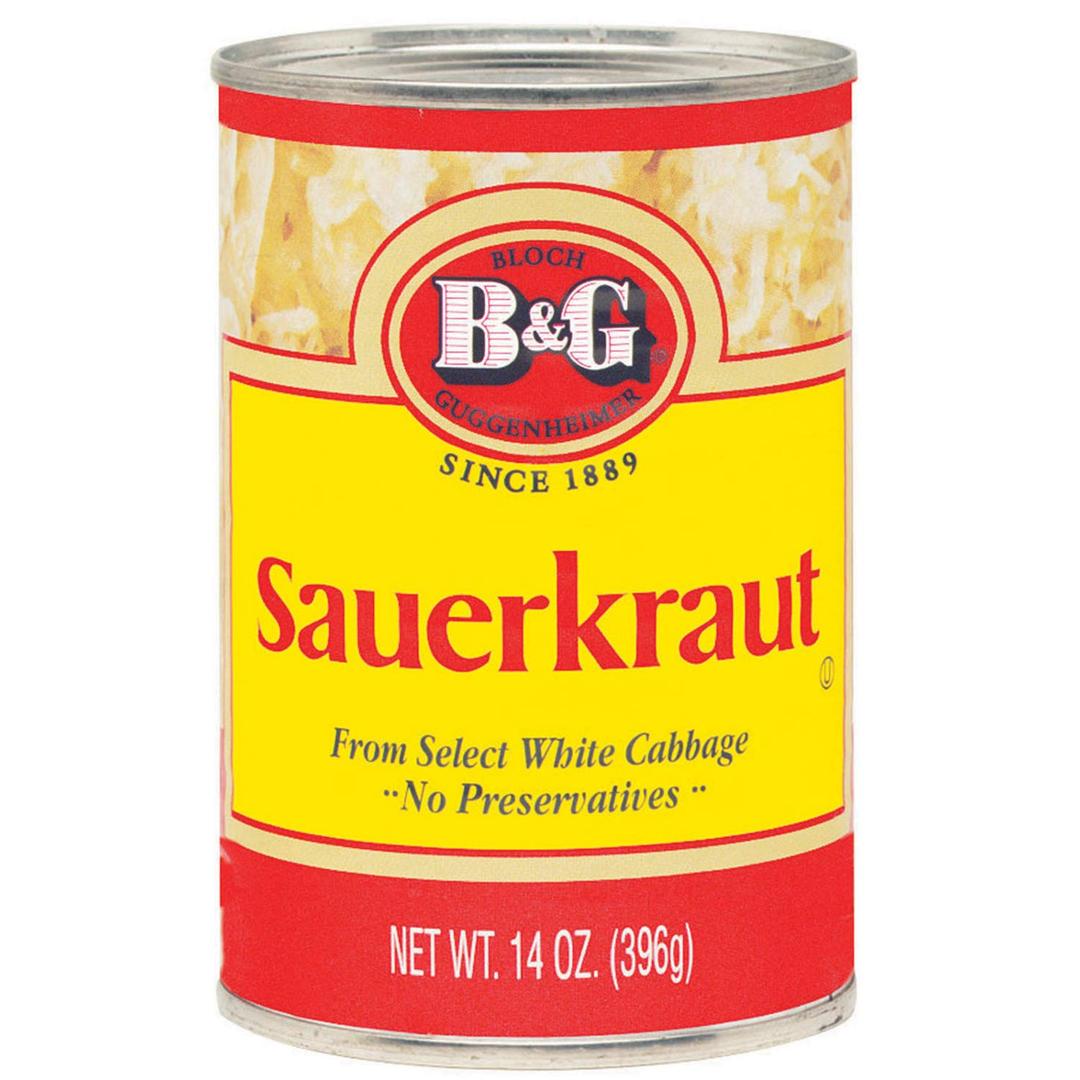 B&G Sauerkraut, 14.4 Ounce Can (Pack of 24)Best By: OCt 11 2025