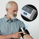 Checkme BP2A Blood Pressure Monitor for Home Use Upper Arm - Bluetooth BP Machine Cuff, Accurate Digital Readings in 30 Seconds, Unlimited Data Stored in App for iOS & Android (White)