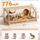 Hamster Cages 39.4" Hamster Enclosure Syrian Wooden Hamster Cage