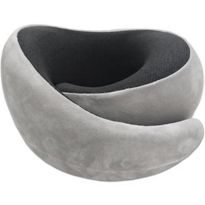 VITANECKART Snail Flexible Neck Pillow, Premium Memory Foam Travel Pillow, 360Ergonomic Design, Asymmetrical Sides, Suitable for Flight, Car, Office, Washable Pillowcase (Grey)