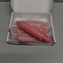 Red Short Taper Candle Crystal Candlesticks Dripless Tapered Candles for for Holiday Wedding Party Wax Unscented Dinner 6 inch Set of 4