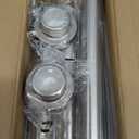 Shower Curtain Rod, 1" Diameter Heavy Duty Tension Shower Rod, Non Slip Adjustable 28-74 inch No Drill Shower Curtain Rods Spring Tension For Bathroom, Shower Stall, No Rust, Brushed Nickel