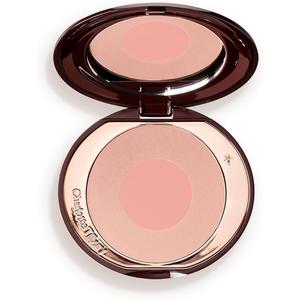 Charlotte Tilbury Cheek to Chic Powder Blush  TwoTone Cheek Makeup with a Radiant, Luminous Finish  Buildable Color that Smooths, Buffs & Blends for a Light Reflecting Glow  Pillow Talk Original