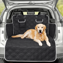 SUV Cargo Liner for Dogs Trunk Cover Dog Seat Covers for Car Protector for Dogs Backseat Heavy Duty Waterproof Pet Cargo Mat with Bumper Flap Non-Slip Universal Fit SUVS Sedans Trunks Vans